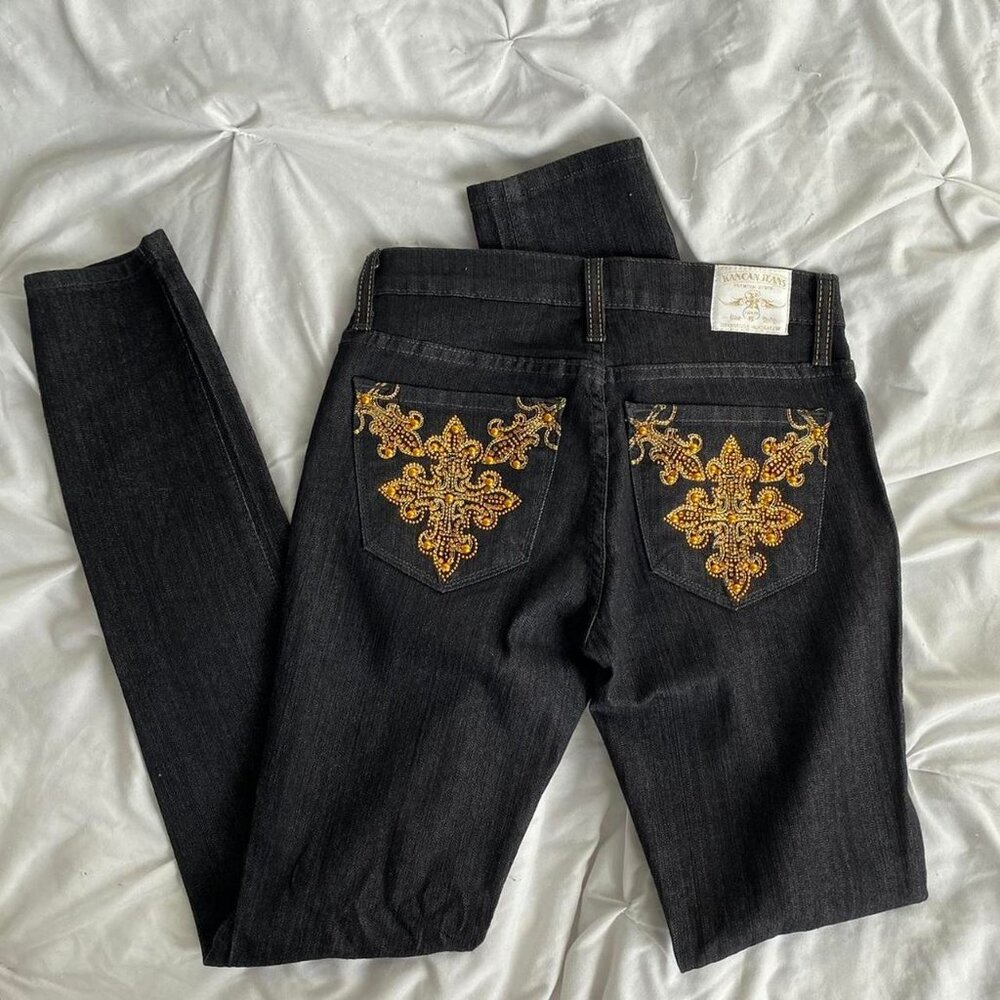 🌫️ Y2K embellished jeans 🌫️